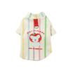 Autumn and Winter Dog Clothes Striped Shirt Thin Bottoming Shirt Medium and Small Dog Teddy Bear Cat Pet Clothes