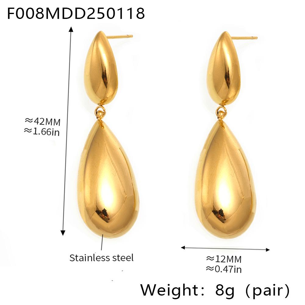Qiong Yao 18k Gold-Plated Stainless Steel Earrings & Freshwater Pearl Necklace Set