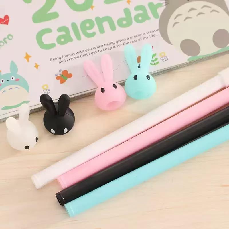 Office School Supplies Creative Kawai Stationery Bunny Gel Pen Cute Cartoon Long Eared Rabbit Student Water Office Signature