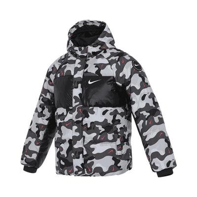Kapuzen-Daunenjacke Camouflage Kinderjacken HQ7182-084