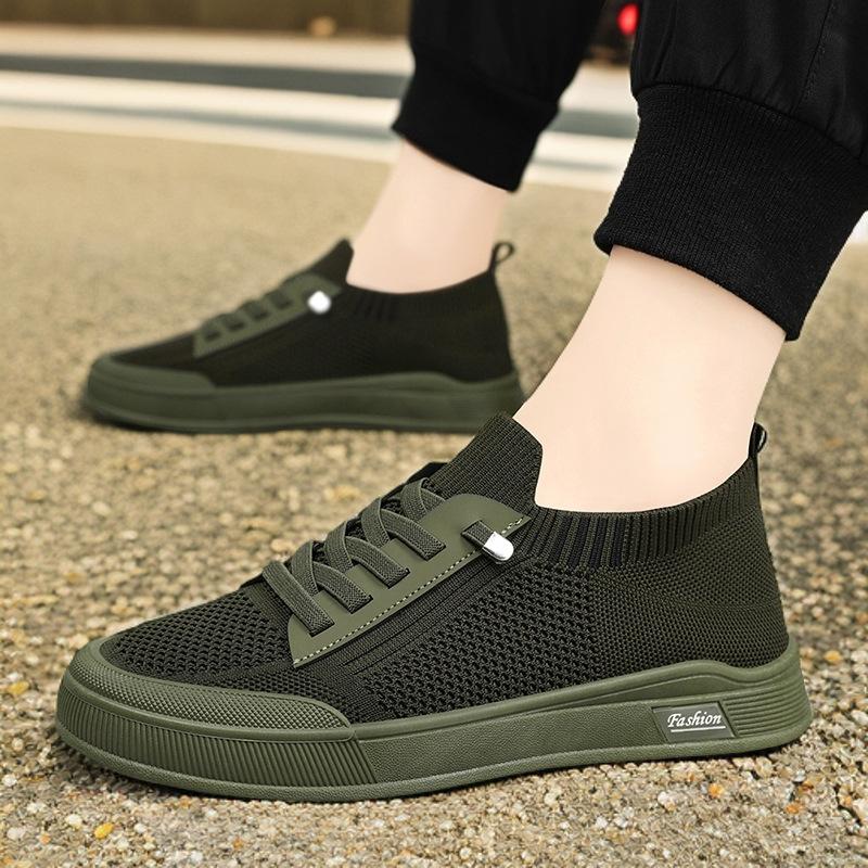 New Summer Breathable Mesh Leisure Men's Soft-Soled Flat Shoes Running Wear Resistant Mesh Shoes