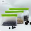 Reusable Food Storage Bag Upgrade Leakproof Top Stand Up Freezer Sandwich Ziplock Bag Silicone Peva Food Preservation Shut Bag