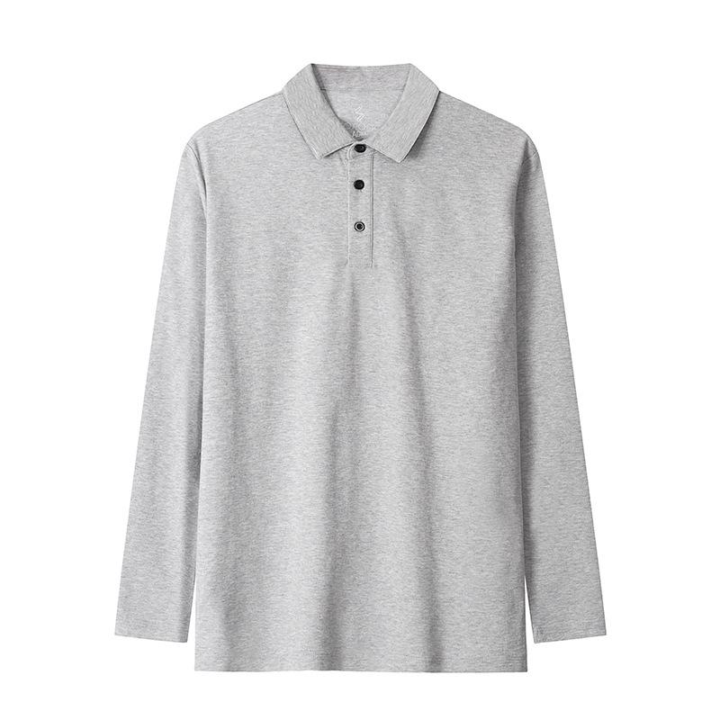 Lapel Men's Solid Color Business Casual T-shirt POLO Shirt