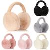 Mode Herbst Winter Ohrenschützer Frauen Männer Ohr Wärmer Plüsch Einfarbig Einstellbare Faltbare Ohrenschützer Earflap Ohrenschützer