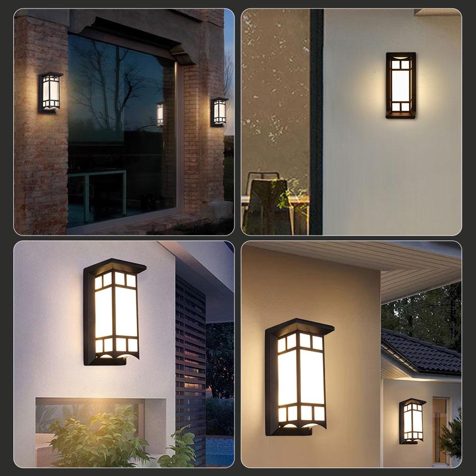 Wall Light Presence Sensor Lamp Waterproof AC85-265V Outdoor Lights LED Lights For Room Outdoor Garden Street Lamp Porch Balcony