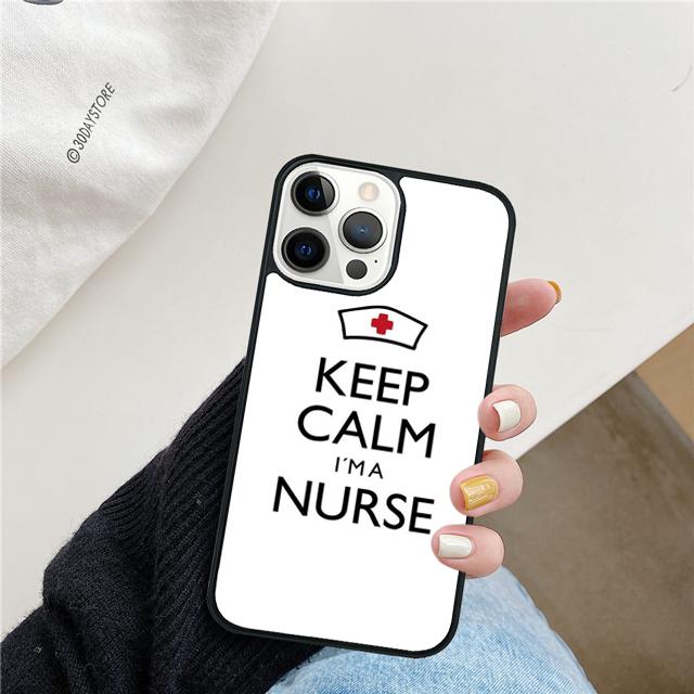Medicine Keep Calm I'm Nurse Phone Case Cover For iPhone 17 Air 15 16 14 13 12 Pro Max 11 Pro Max Plus Coque Shell