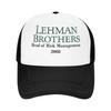 Lehman Brothers Head of Risk Managment 2008 Mesh Baseball Cap Men Design Hip Hop Hats Summer Vintage Outdoor Gym Snapback Cap