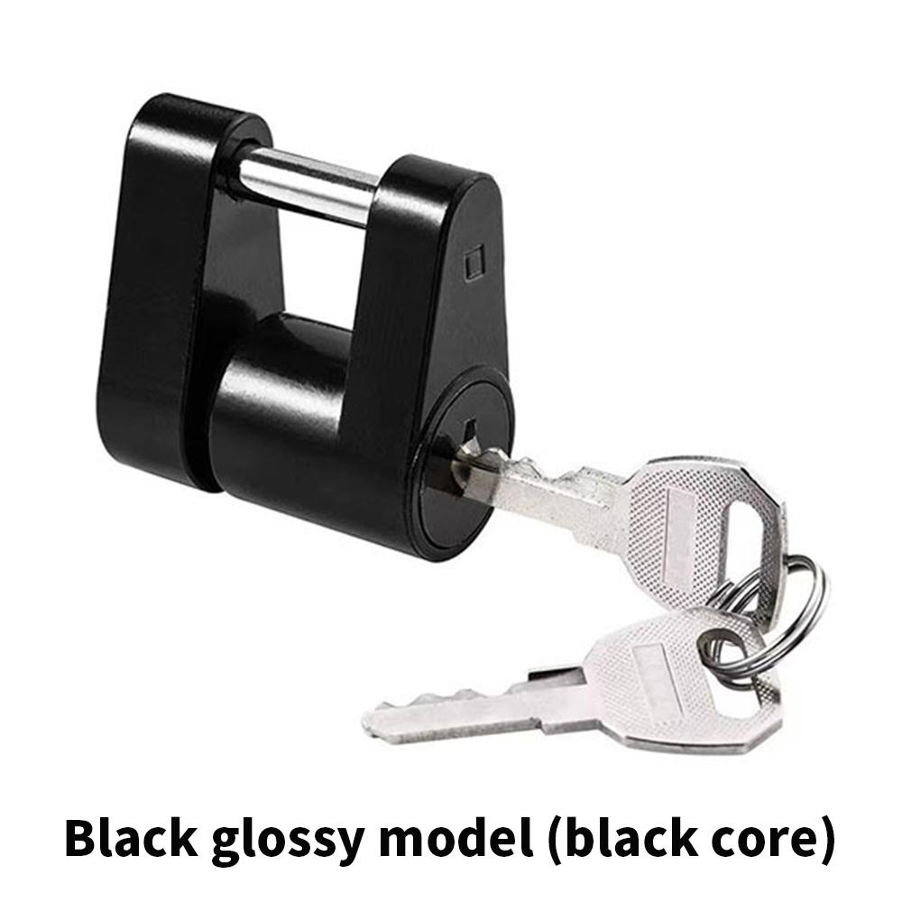 

RV Truck Car Parts Zinc Alloy Trailer Hitch Coupler Lock Anti-theft Locking Hauling Security Towing Bar Parts Security Protector