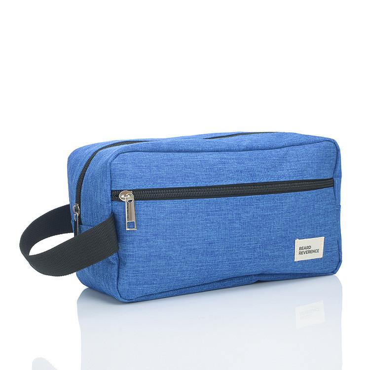 Mens Travel Cosmetic Bag With Sealed Nylon Material For Outdoor And Bathroom Storage