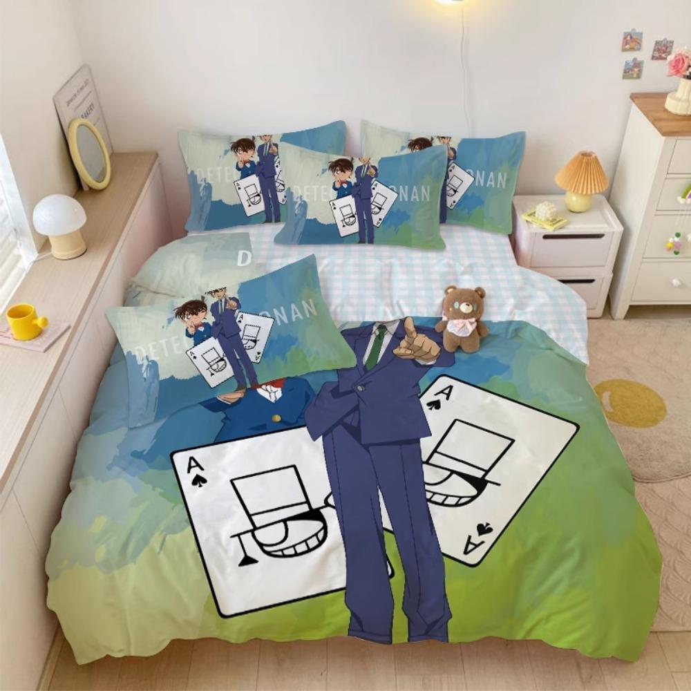 Anime Duvet Cover Pillowcase Bedding BoyGirl Bedroom Decoration Children-Gift Single Double Large SizeZip Duvet Cover
