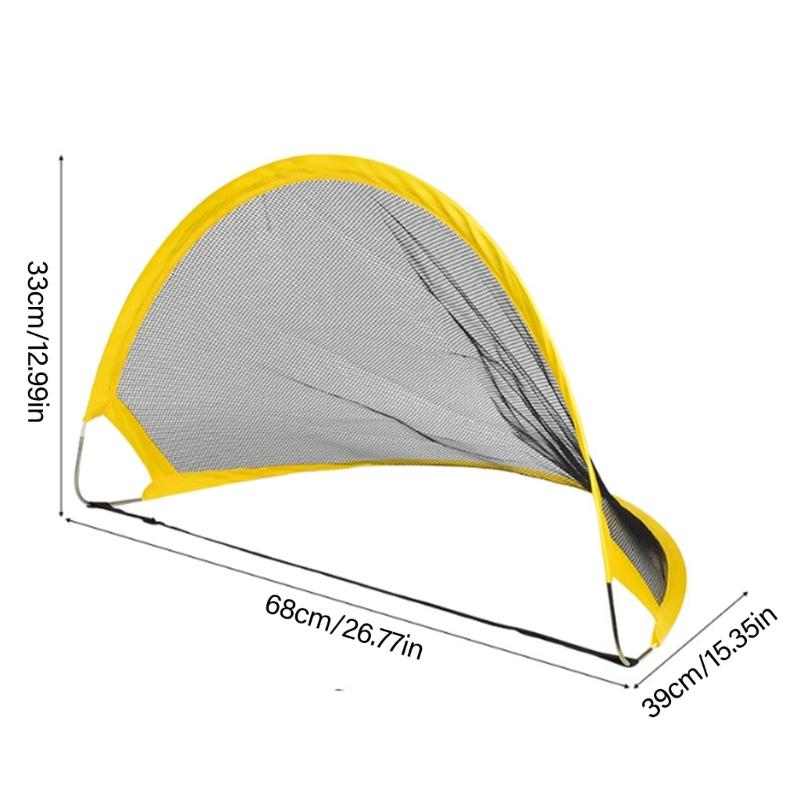Foldable Football Goals Net Soccer Football Outdoor Backyard Training Net Sports Training Equipment Easy to Install