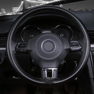 15in/37-38cm Steering Wheel Cover 1pcs Accessories Black Breathable