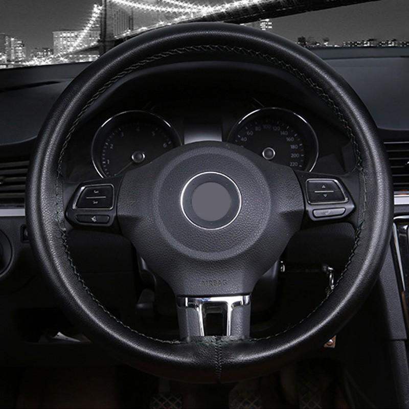 15in/37-38cm Steering Wheel Cover 1pcs Accessories Black Breathable