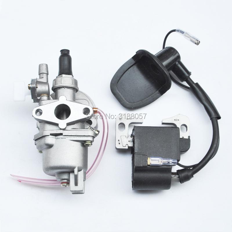 13MM Carburetor + Ignition Coil For 2 Stroke 43cc 47cc 49cc Engine Pocket Bike Dirt Bike ATVs Scooters X1 X2 X6 X8