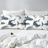 Marine Life Shark Three-Piece Quilt Cover 3D Digital Printing Bedding Set Bed Cover