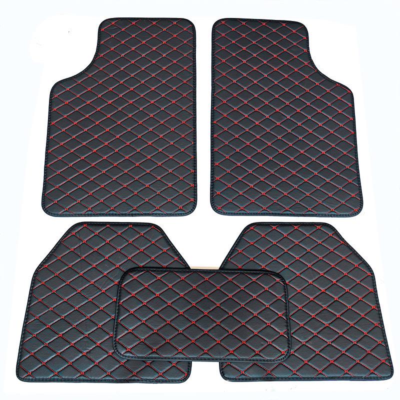 PVC Leather Quilted Car Floor Mats for Right-Hand Drive Vehicles