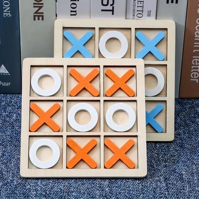 XO Gioco da tavolo per bambini, Interazione genitore-figlio, Pensiero logico, Gioco divertente, Scacchi a tre personaggi, Puzzle giocattolo per bambini