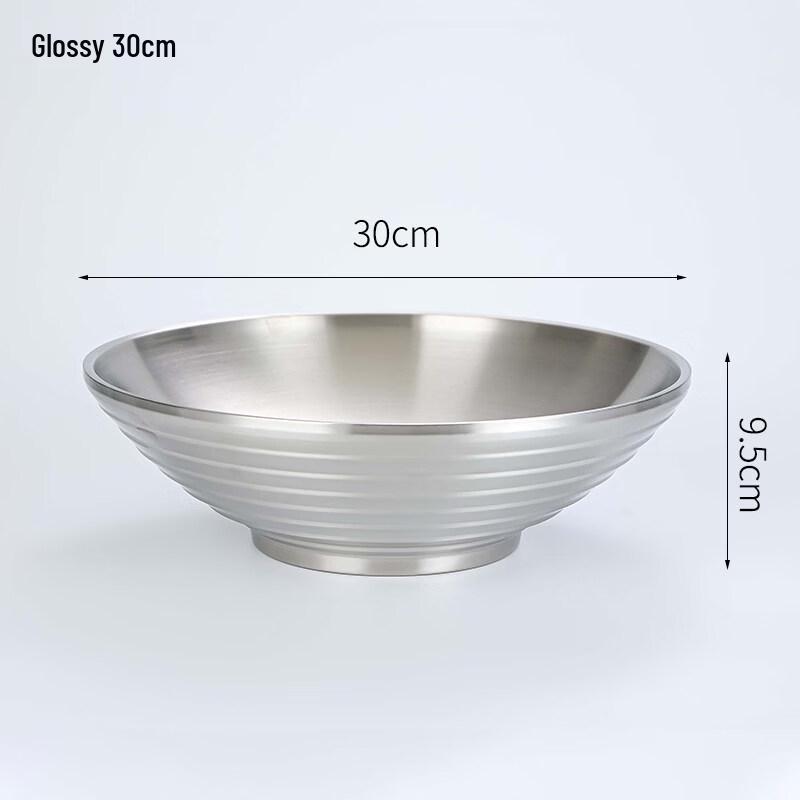 Jingbaodi 304 Stainless Steel Korean Multi-Purpose Bowl, 30cm