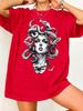 Vintage Greek Mythology Medusa Unisexs Tshirt Unisex Tee Streetwear Cotton Oversized Summer Loose Short Sleeve Harajuku ONeck Top