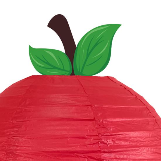 Fruit Lantern Chinese Style Red Fruit-Shaped Hanging Paper Lantern Decoration for Back To School Classroom Home Party Decor