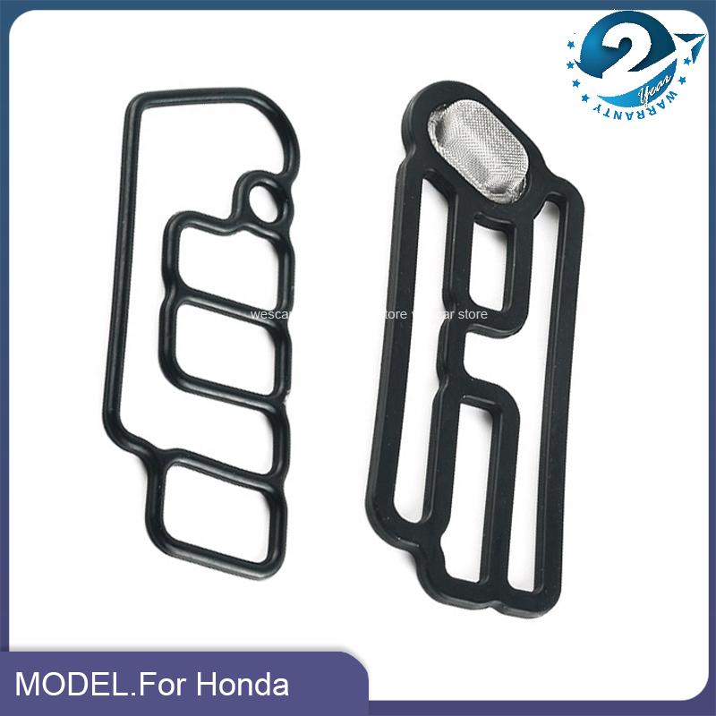 2 szt./zestaw Uszczelka zaworu solenoidowego głowicy cylindrów Zestaw uszczelek VTEC do Honda Accord Odyssey OEM 15845-R70-A01 15815-R70-A01 Nowy