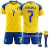 Soccer Uniform Set, Short Sleeve Football Jersey and Shorts Sportswear Kit for Training, Matches and Team Activities