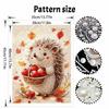 Animal Pearl Painting Handmade DIY Autumn Hedgehog Pearl Art Painting Stickers Home Decoration Gift