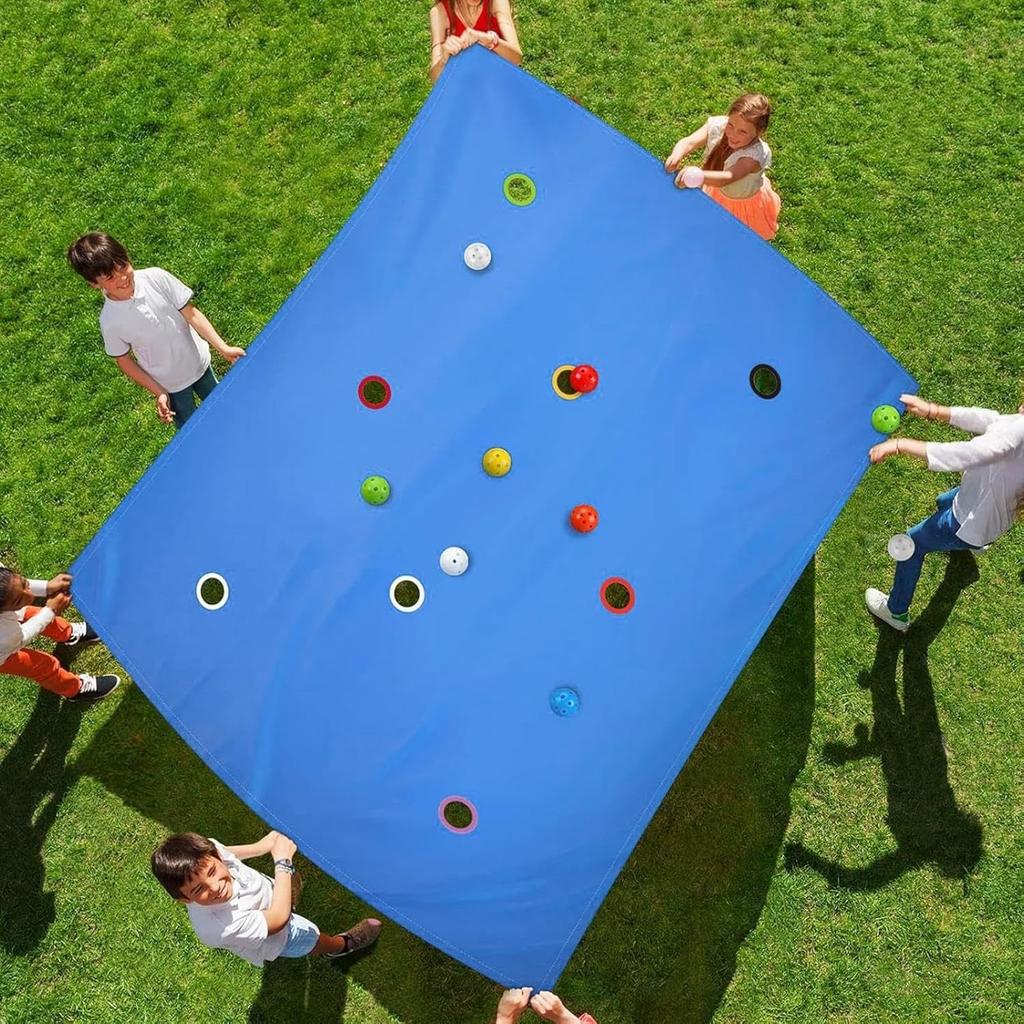 Team Building Kooperatives Loch-Plane Spiel, Lustige Team Building Spiele für Kinder Erwachsene Schule Outdoor Gruppenaktivitäten Partyspiel