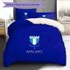 Set Copripiumino Trapuntato con Motivo Malmö FF Decorazione per la Casa Regalo (1 * copripiumino + 2 * federe senza imbottitura)