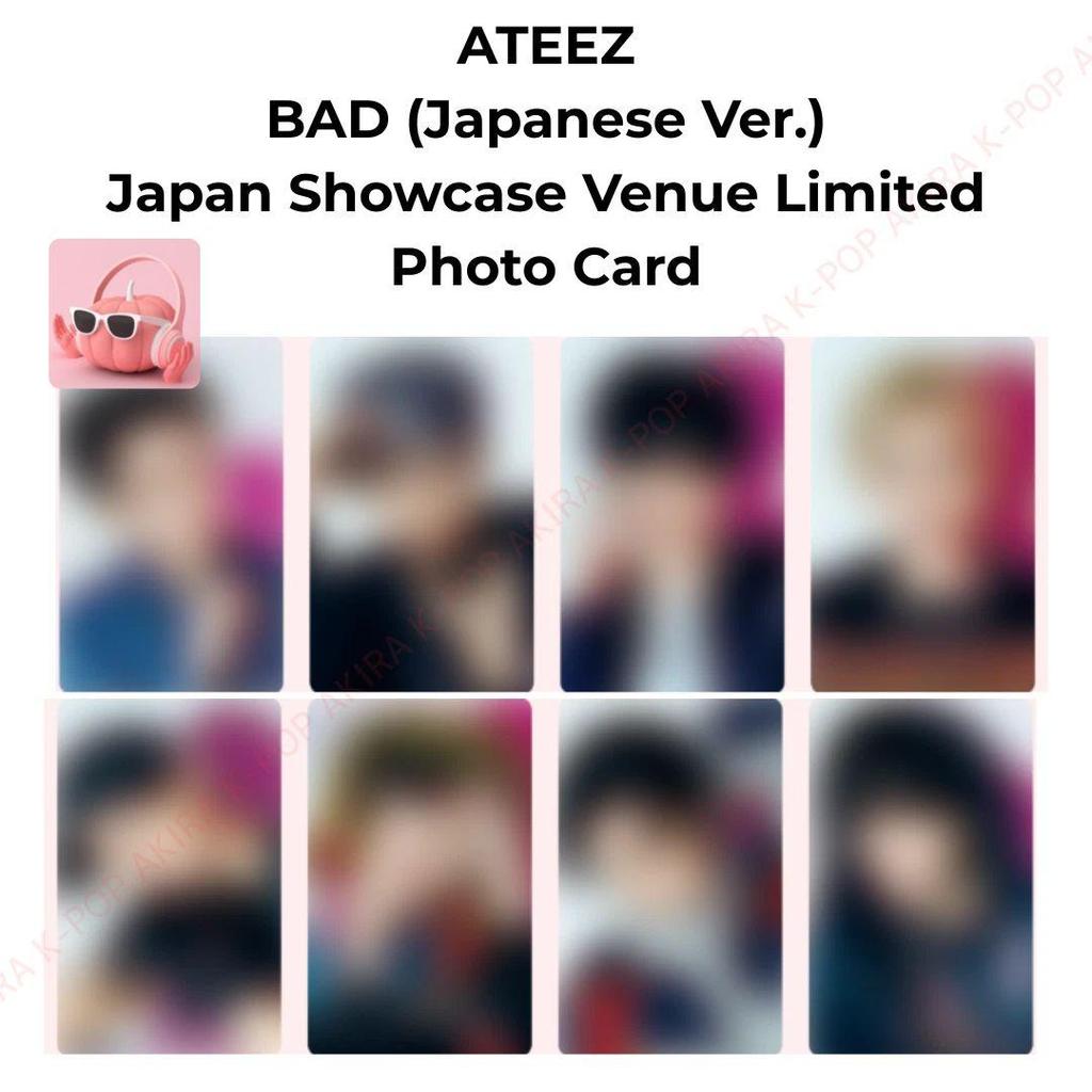 PRE-ORDER ATEEZ BAD (Japanese Ver.) Japan Showcase Venue Limited PHOTO CARD OFFICIAL