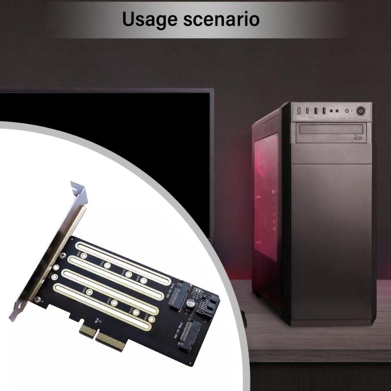 Karty rozszerzeń NVMe M.2 na kartę PCIe 4.0 x4 Adapter M.2 PCIE Kontroler hosta SSD NVMe Karta rozszerzeń dla komputera stacjonarnego