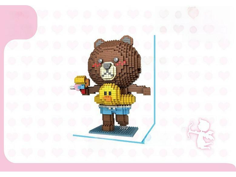 Wedding Bear Diamond Puzzle Blocks: Creative Educational Toy for Kids (8836-1-6)