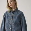 Levi's Denim Jacket Balloon Sleeve Trucker Jacket Women's 003NQ-0003 US L