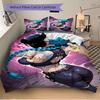 3Pcs Blue Hair Warrior Bedding Sets For All Sizes New 3D Printed Bed Cover Comforter Duvet Cover Pillowcase Bedroom Decoration