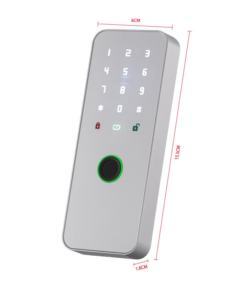 Wireless Remote-Control Smart Lock with Invisible Design and Electric Bull Head Lock for No-Drill Installation
