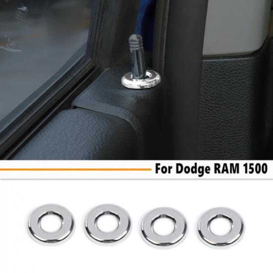 Car Door Lift Bolt Lock Pin Trim Accessories For Dodge Ram 1500 2010-2025 Chrome