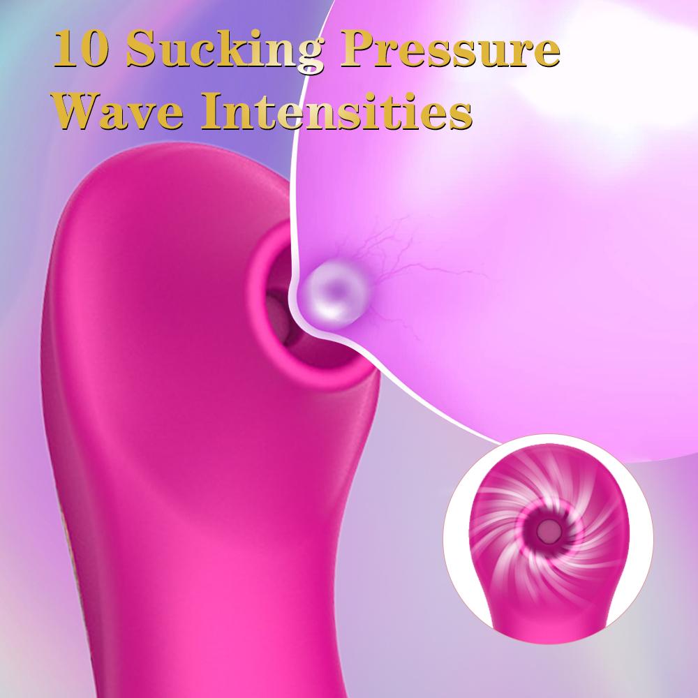 Women Clitoral Sucker Vibrator Sex Toys for Adult Women Tongue Vibrating Clitoris Stimulator Nipple Blowjob Etotic Masturbator