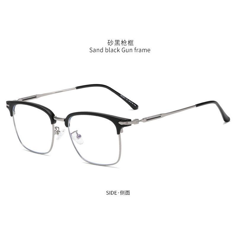 

Мужская ретро черная оправа для бровей Business Tide Anti-Blue Light Близорукость Глаза могут быть оснащены градусной оправой очков Anti-blue light