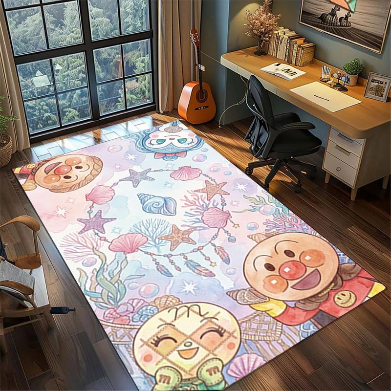 

Washable Bread Superman Floor Mat Large Area Non Slip Rug Carpet Gamer Room Bedroom Decor 60x90cm