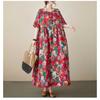 Summer Literary Plus Size Plus Flower Bohemian Skirt