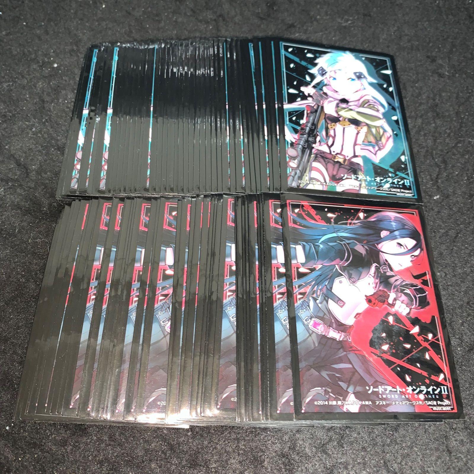 Used No.P5626 Large quantity sleeve SAO Charasuri Sword Art Online II Sinon Kirito 40 each, total 80