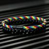 Stilvolles 2-teiliges Herren-Armband-Set, Premium ausgewählte ethnische Kordelarmbänder, Meditations-Heilungs-Handgelenk-Accessoires, Perfektes Geschenk für ihn