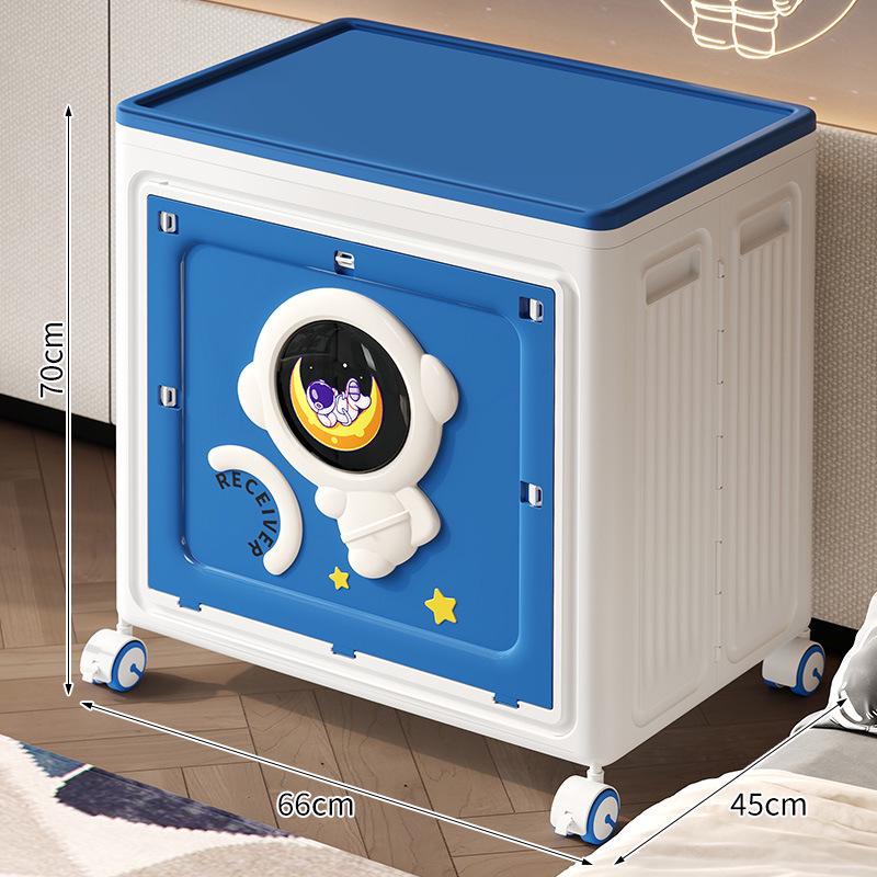 Extra-Large Children s Toy Storage Box with Wheels and Flip-Top Large 47X36X52 cm 6275₽