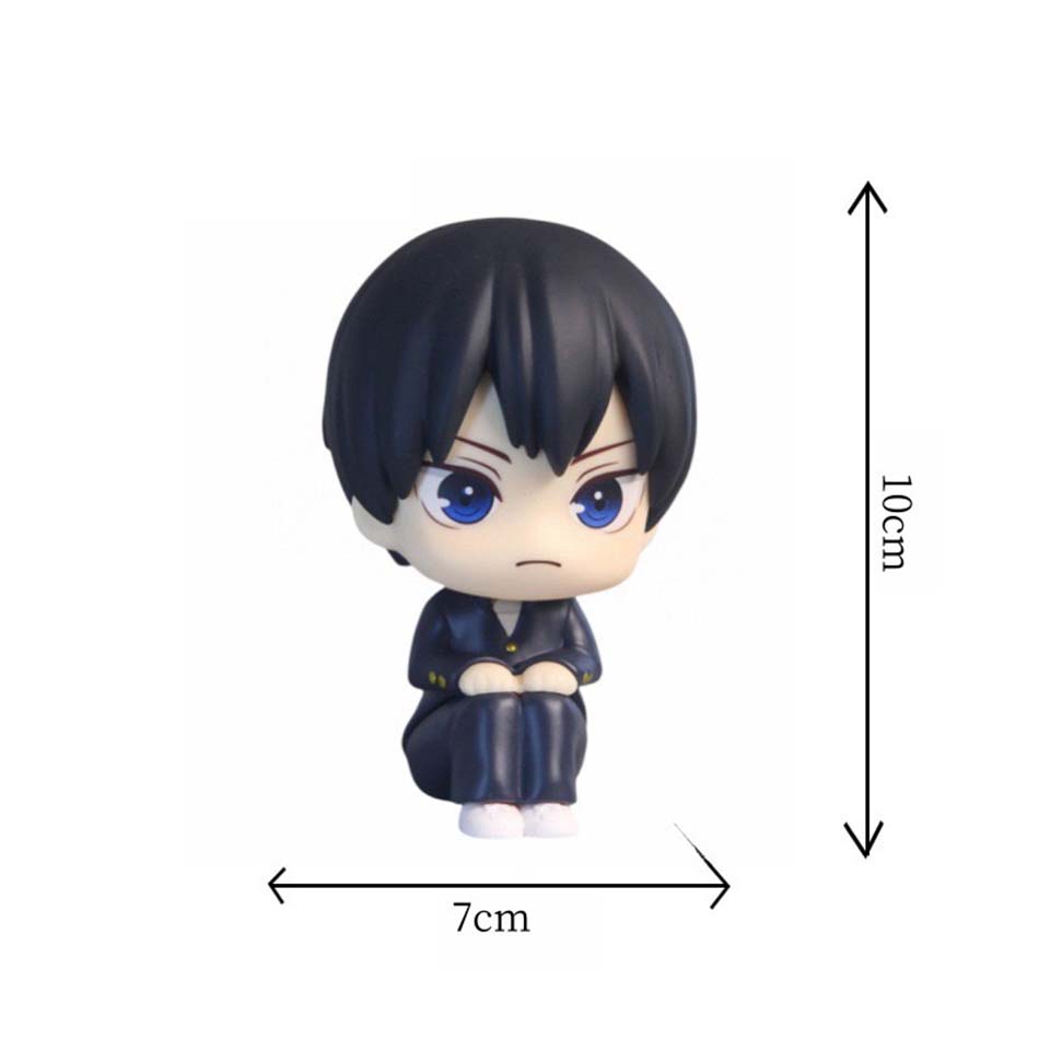 10cm Anime Haikyuu Figure Hinata Shoyo Tobio Kageyama 2pcs Set Action Figural Doll Toy Car Kawaii Decoration PVC Model Kids Gift