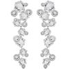 Brand Logo Rhodium Plated Earrings Women Earrings White 5732252