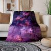 1pc Butterfly Print Blanket, Flannel Blanket, Soft Warm Throw Blanket Nap Blanket For Couch Sofa Office Bed Camping Travel