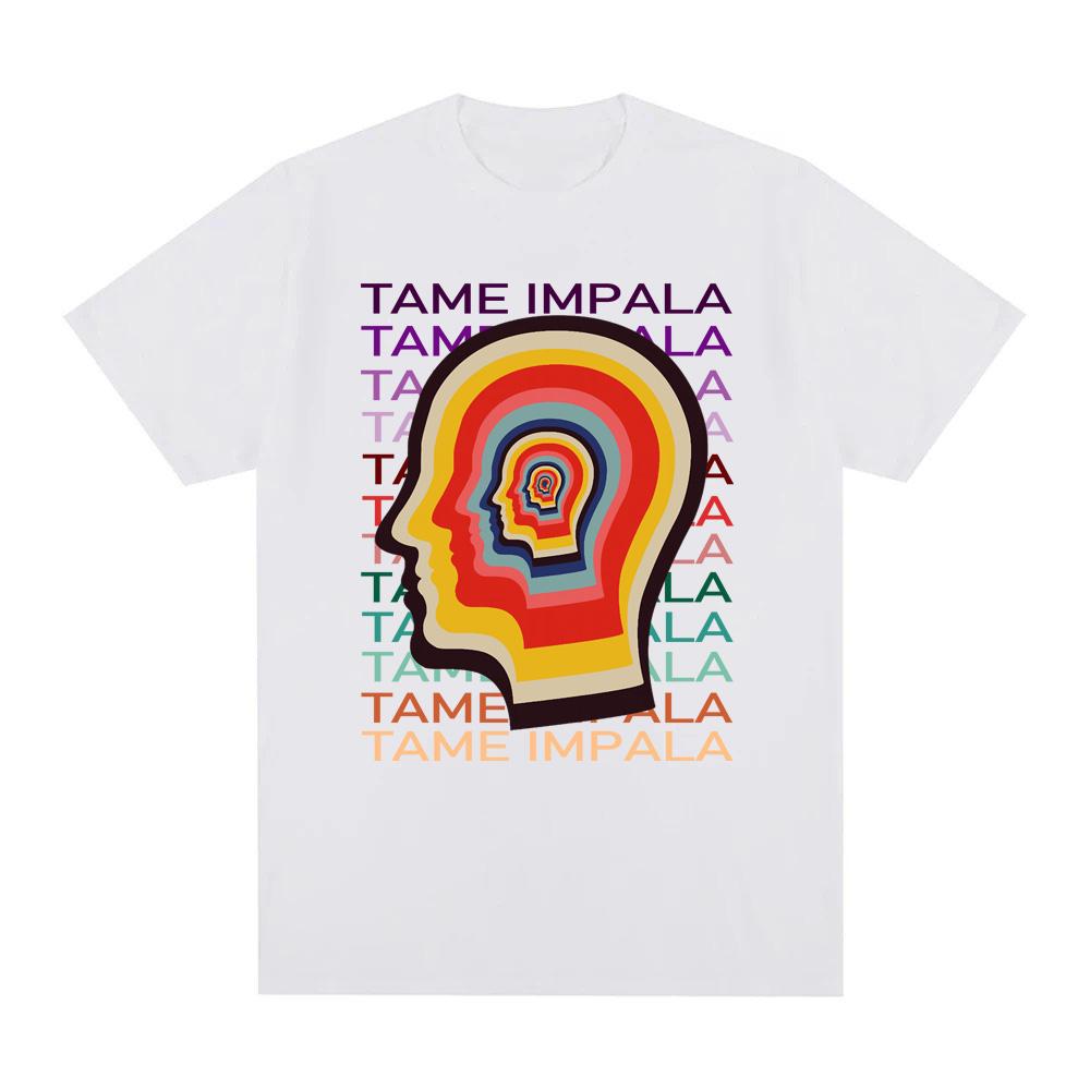 Tame Impala Trend T-Shirt New High Quality Album Tee-shirt Sleeve 100% Cotton Gothic Tshirt Round Neck Summer Tee Tops