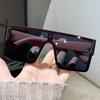 Fashionable Korean Version of Sunglasses Gradient Street Shooting Glasses Anti-ultraviolet Square Frame Sunglasses Women