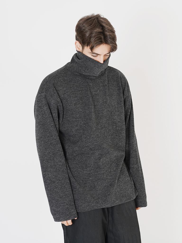 Chaenseseunoi Wide Polar Neck Knit (Blue)