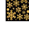 Fensteraufkleber, wasserabweisend, reißfest, leicht, glitzernde Fenster, statische Schneeblumen-Aufkleber für Geschäfte